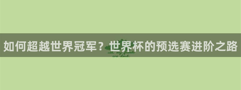 世界杯 中国：如何超越世界冠军？世界杯的预选赛进阶之路